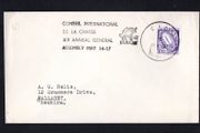 1967 Ireland Cansel of Conseil International De La Chasse XIV Annuary General Assembly May 14-17 Dublin trying 5d definitive stamp