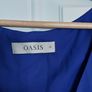 Navy Top Oasis size 12 very good condition Image 2
