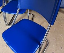 Blue stylish office chairs