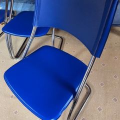 Blue stylish office chairs