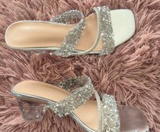 Brand New Silver Sandals / Shoes Size 5