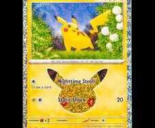 Pikachu 045/128 Holo Rare 23/30 30th Celebration Anniversary Pokemon Card