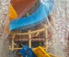 toys - playground playset , slides swings treehouse and figures