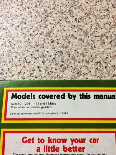 Audi Owners Workshop Manual