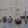 Vintage 9 CT gold necklaces, pendans.  Price from 65 euro Image 3