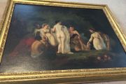 English School Painting bathers