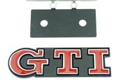 3D Metal Red GTI Car Front Grille Sticker Emblem Badge Car Styling For VW Volkswagen GTI Golf Jetta MK1 MK2 MK3 MK4 MK5 MK6 MK7