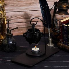 3in1 Set: Witchy Tea Light Holder & Aroma Oil Burner - unique gift