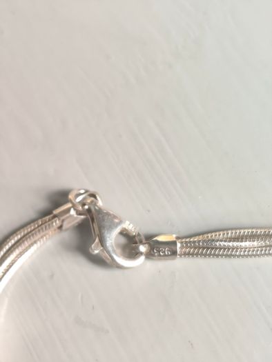 Sterling silver bracelet with amethyst