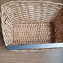 New - A Strong Wicker Type Basket - Christmas Hamper Type plus 5 foot Length of Decorative Outer Wrap - Image 2