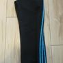 Adidas ladies/girls sports black & turquoise bottoms size 8 or extra small Image 3