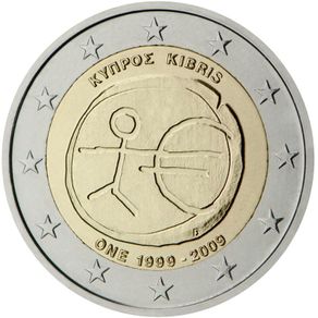 Cyprus 2 Euro Commemorative Coin 2009 - EMU. Uncirculated.