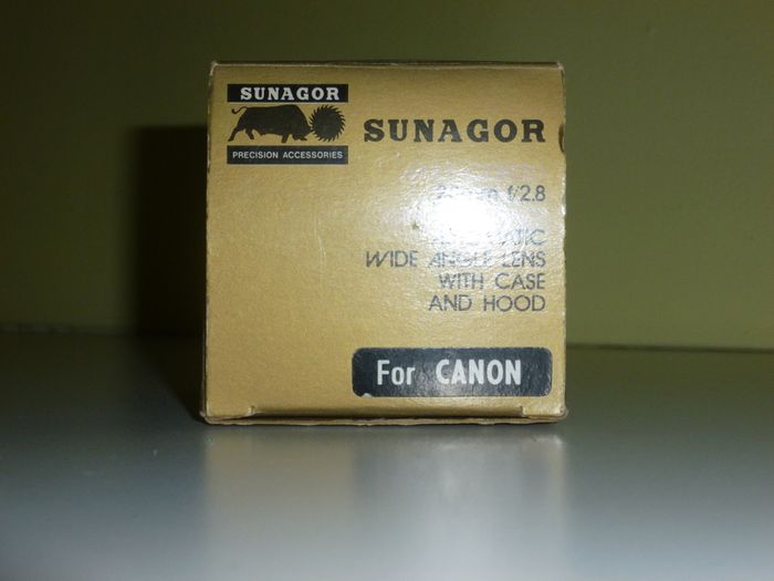 Sunagor 28mm/f:2.8  lens for Canon FD fit SLR