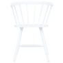 Dining Chairs 2 pcs White Solid Rubber Wood Image 3