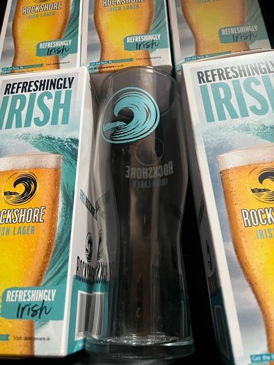 Rockshore beer pint glasses