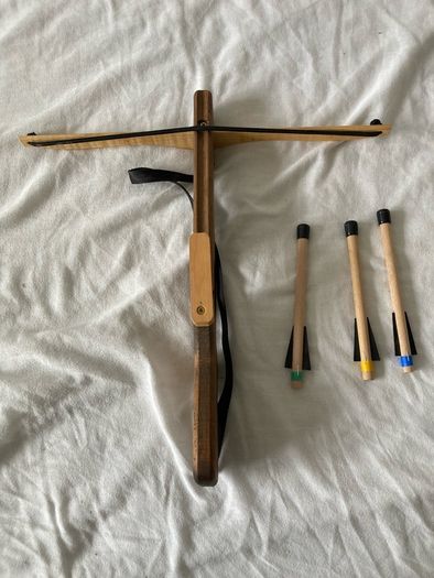 Wooden toy knight's weapons