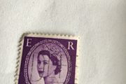 Old British Queen Elizabeth stamp