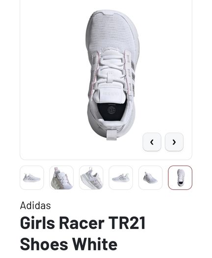 Brand New Adidas Girls Racer TR21 Trainers - Size - U.K.12K - RRP - 39.99 - Open To Offers!!