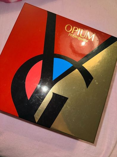 Vintage YSL Opium Perfume - 50ml gift set