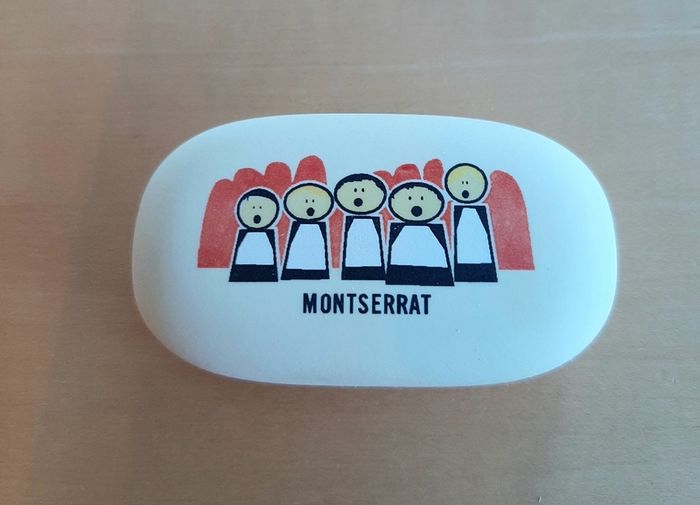 Montserrat souvenir eraser