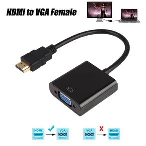 HDMI Male to VGA Female 1080P Chipset Adapter Video Cord Converter Cable