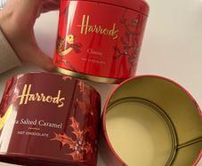 Harrods tins boxes 3 layers stackable