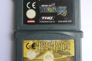 Wrestlemania X8 and Harry Potter  Nintendo Gameboy Advance Cartridge -13 each