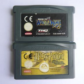 Wrestlemania X8 and Harry Potter  Nintendo Gameboy Advance Cartridge -13 each
