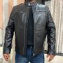 Mens Vintage Leather Jacket  Size M Unworn 45Euro Image 5