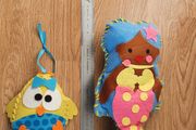 New - 2 Cute Handmade Soft Toys - Great Christmas Stocking Filler or Cute Birthday Item