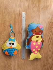 New - 2 Cute Handmade Soft Toys - Great Christmas Stocking Filler or Cute Birthday Item