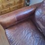 2 x real leather couches Image 2