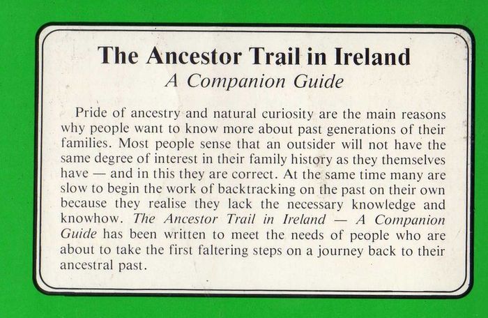 The Ancestor Trail In Ireland - A Companion Guide