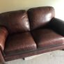 Italian "Natuzzi" 3 Seater Natural Leather Couch Image 3