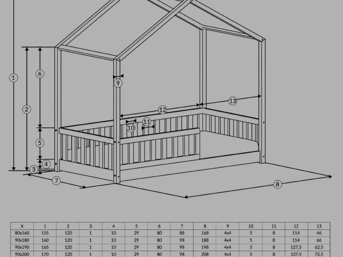 Kids Bed Toddler House Bedroom