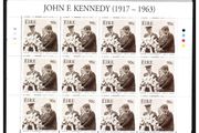 2013 Ireland 50th Death Anniversary of John F Kennedy (JFK) Commemorative Stamps Sheetlet 1A1A1A1A Mint Never Hinged  (MNH)