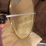 Brass Oval Mirror Image 3