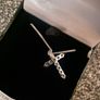 Sterling Silver Hallmarked Necklace & Stud Earrings Set - 925 Silver Image 3