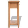 Console Table 50x32x75 cm Solid Oak Wood Image 5