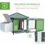Chicken Coop Small Animal Pet Cage w/ Nesting Box Outdoor Run Wooden Image 6
