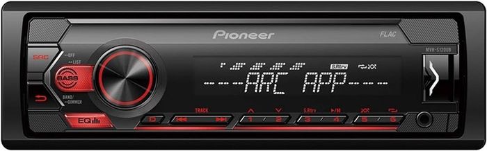 SALE Pioneer MVH-S120UB 1-DIN receiver with red illumination, USB and compatible with Android devices