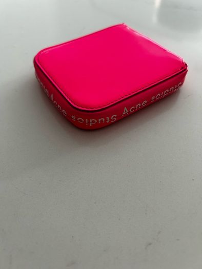 Acne Kei Leather Zip-Around Wallet