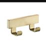 Set 3 Luxury SOLID BRASS construction Brushed gold bathroom accessories set Image 3