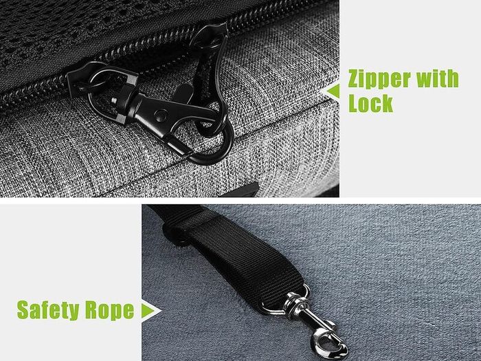 Pet Carrier Bag Large, Cat Carrier Handbag, Portable Dog Travel Bag, Breathable Mesh Fabric, Suitable for Both Long And Short Trips, Used for Cats and Puppies Under 7K
