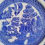 antique willow plates Image 2