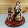 Ornament Gloria Baby Angel Lambs Vintage Antique Image 4