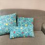 NEW Mid century fabric Five zipped cushions made with 1950s fabric Image 2