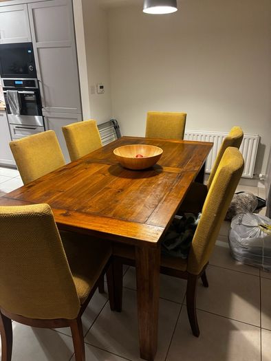 Dining table and chairs
