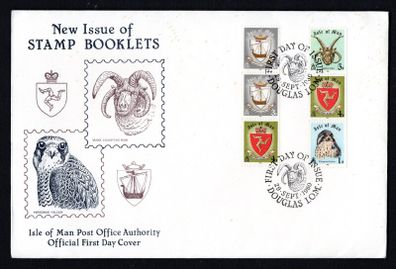1980 Isle of Man Booklet Stamps Commemorative Stamps First Day Covers (FDC)