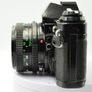 Canon AE-1 Program Black 35mm SLR Film Camera with  a fast Canon FD 50mm f1. 8  FDn Recently FULLY SERVICED Image 4